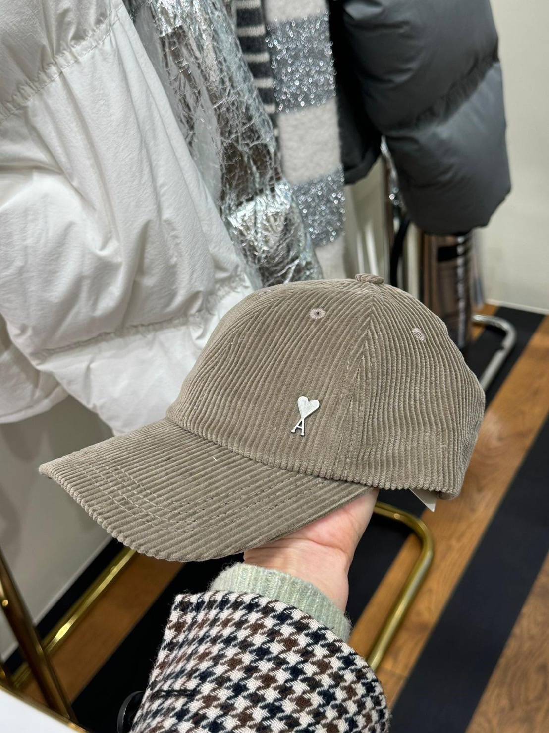 AMI Paris 燈芯絨棒球帽