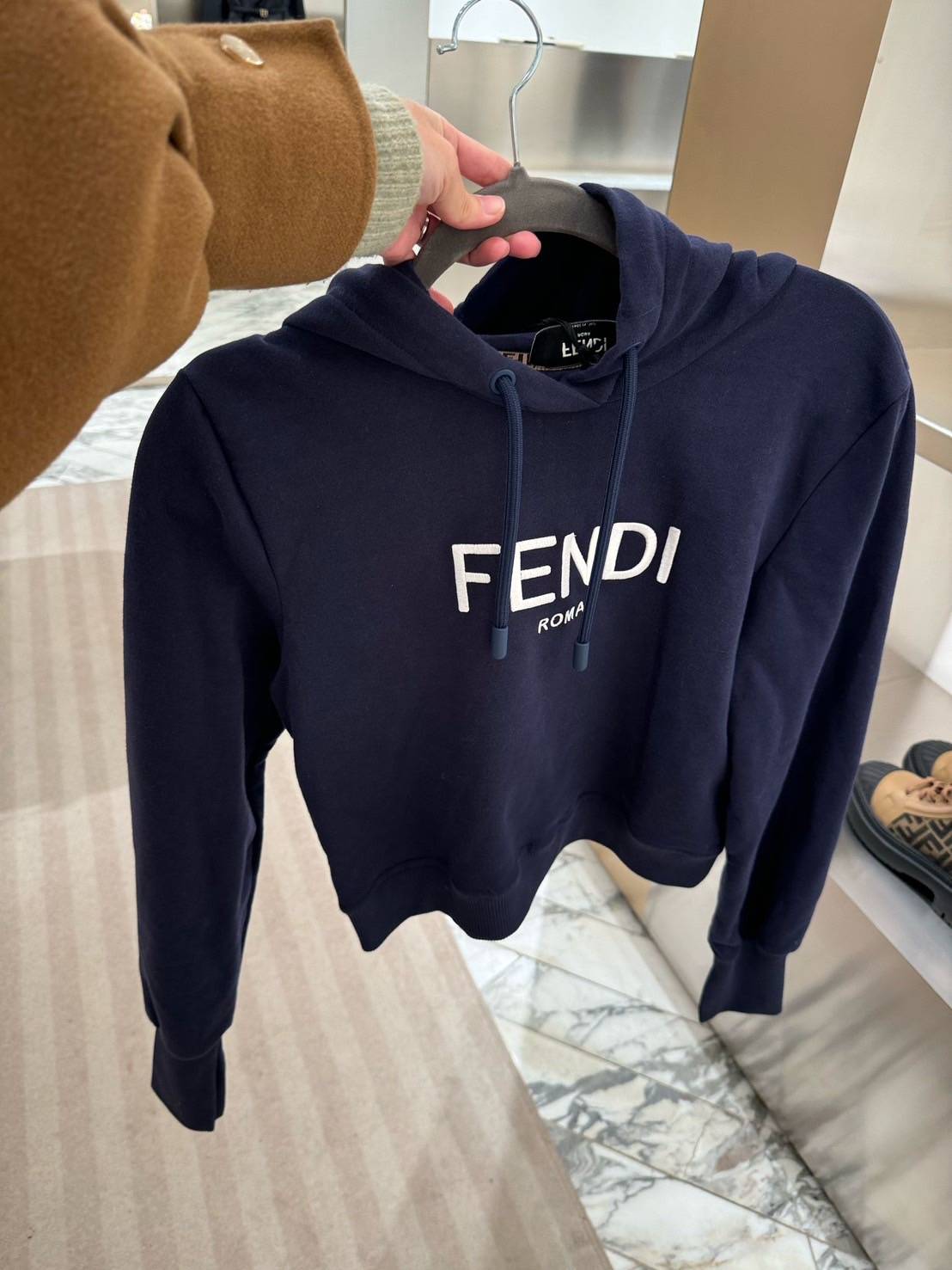 FENDI 深藍色連帽上衣