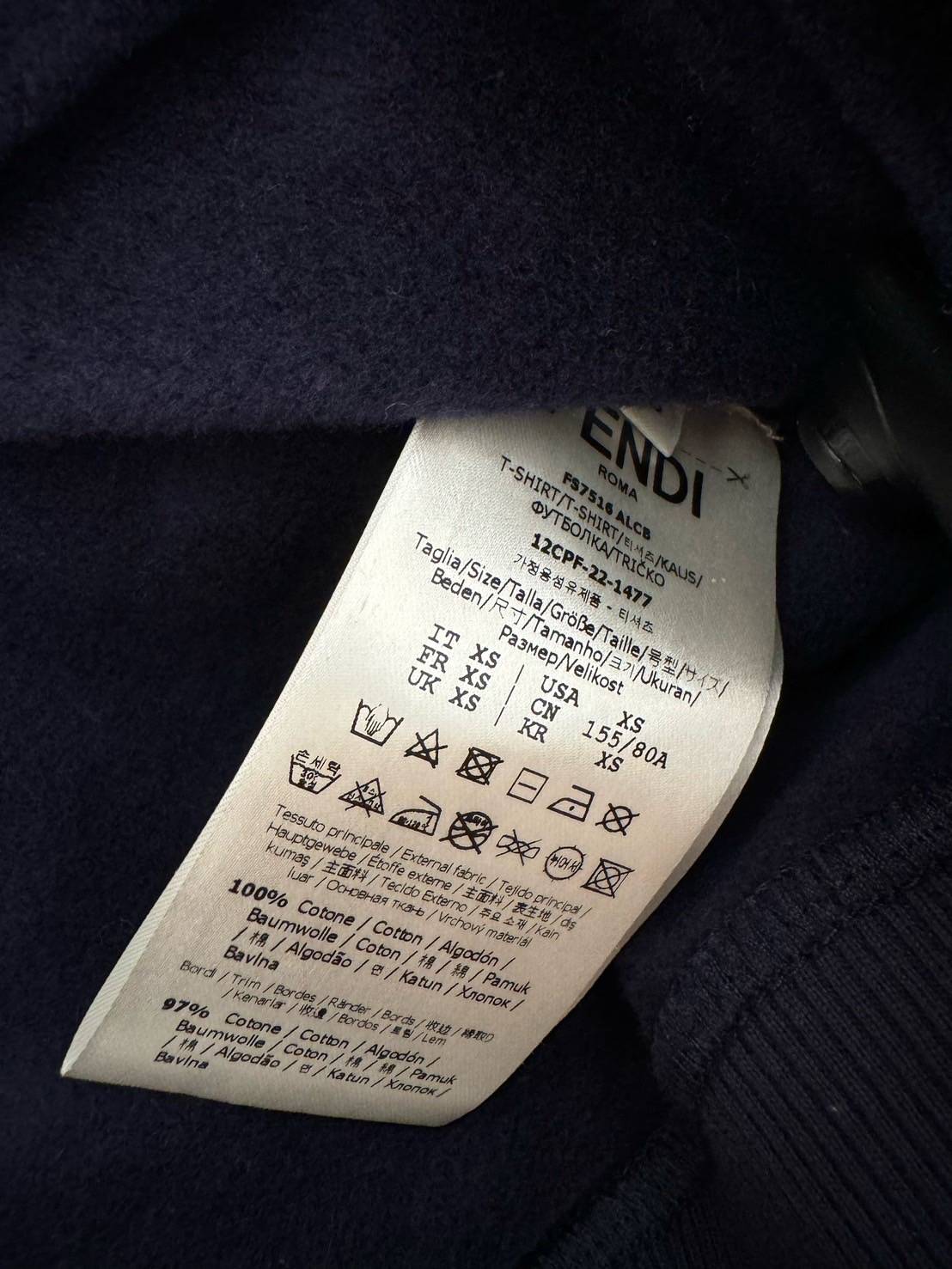FENDI 深藍色連帽上衣