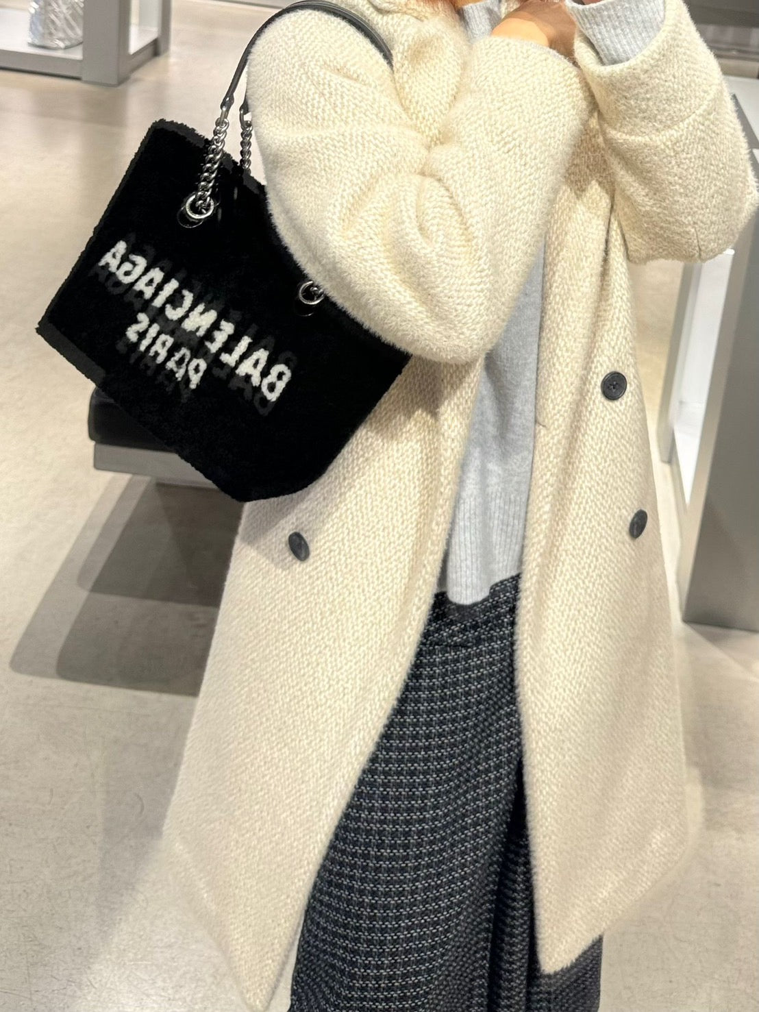 Balenciaga 小羊皮托特包