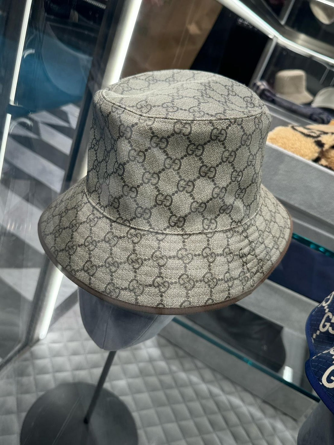 Gucci Gg Monogram Grain 漁夫帽