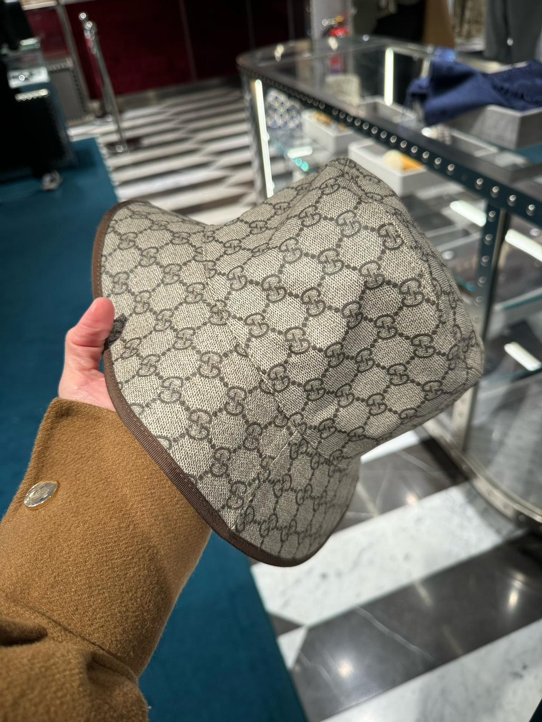 Gucci Gg Monogram Grain 漁夫帽
