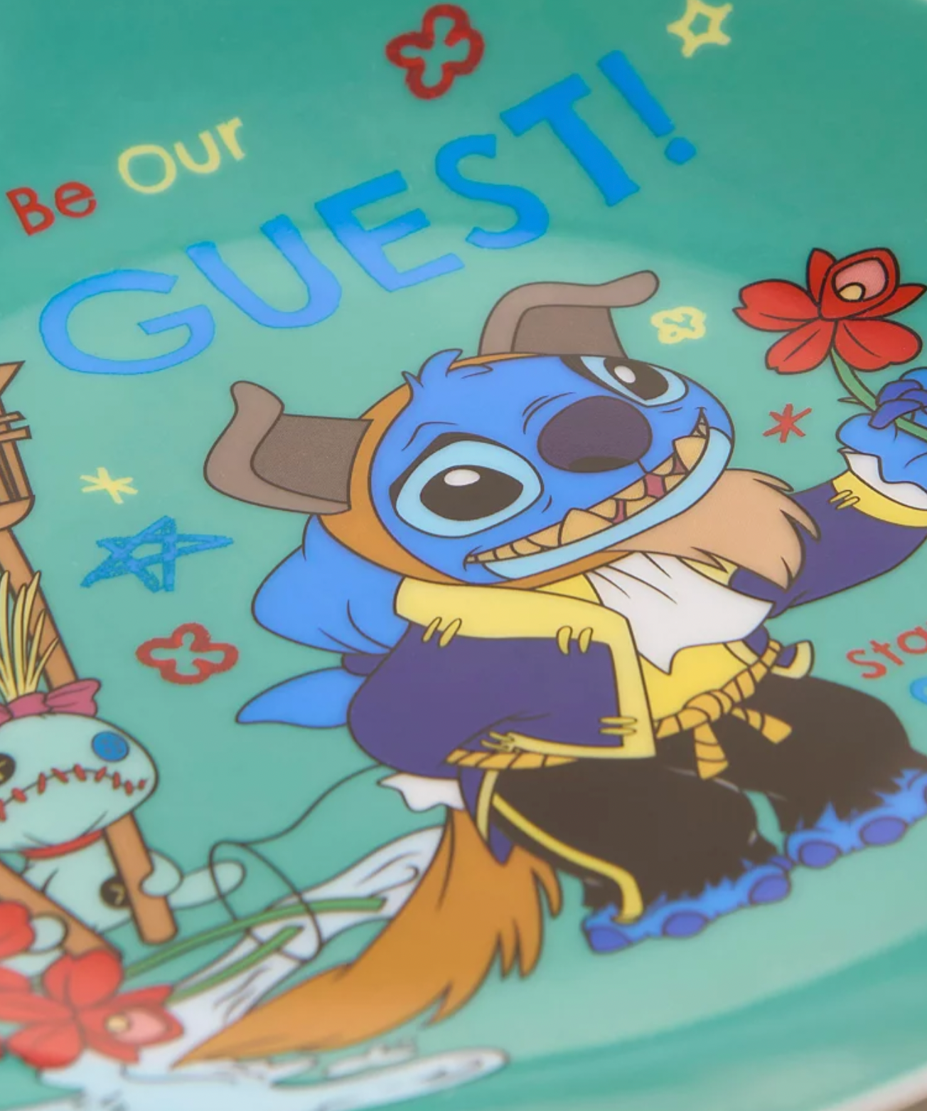 迪士尼 Stitch 造型餐盤四入組