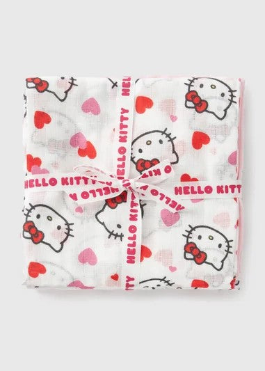 Hello Kitty 紗布巾*3
