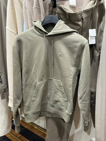 Ami Paris 男士綠色愛心連帽衫