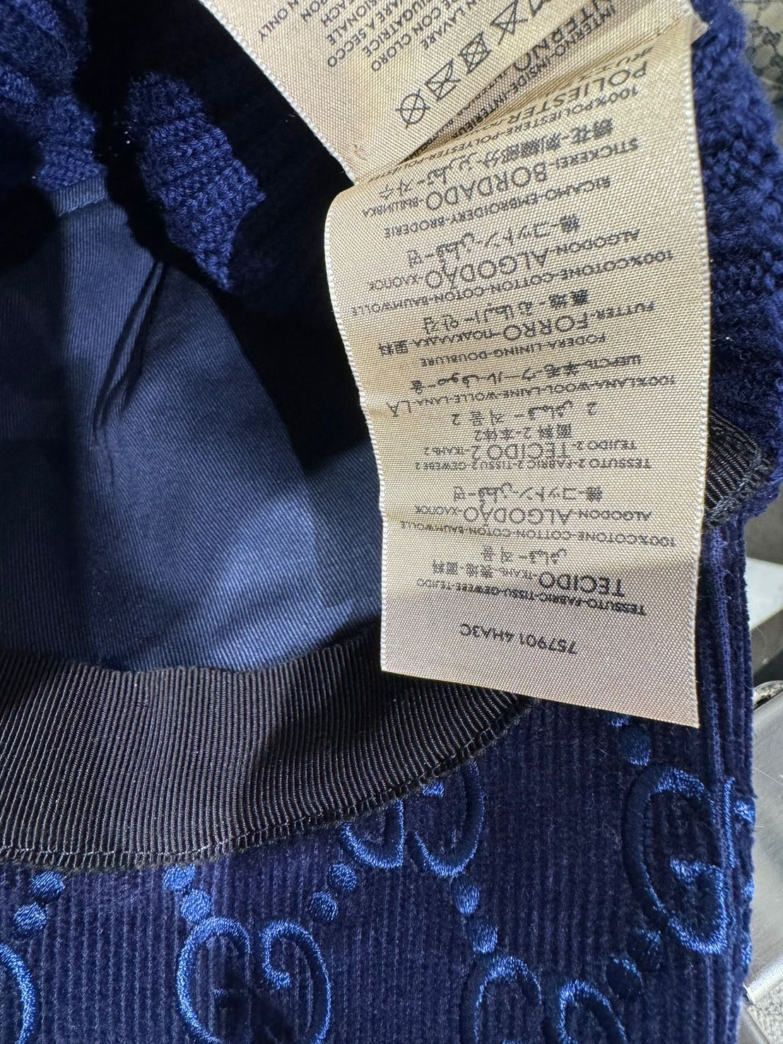 Gucci 刺繡羊毛毛線棒球帽