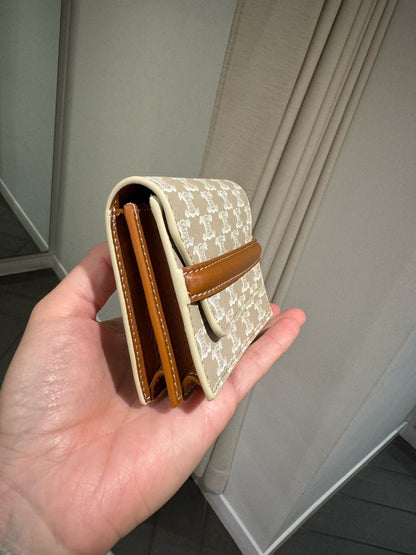 CELINE Triomphe 帆布名片夾